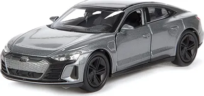Image de AUDI RS E-tron GT Modèle réduit de voiture 12cm en métal WELLY Modèle réduit de voiture Jouet Enfants Cadeau 82 (gris-métallique)