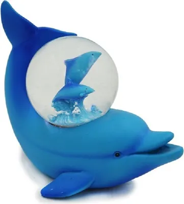 Produktbild von Schneekugel Delfin 10cm, Glitzerkugeln Schneekugel Glitzerkugel Delfine Fisch Fische