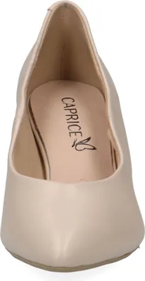Obrázek produktu pro Caprice dámské lodičky s nálevkovitým podpatkem, kožené, s vroubkovaným okrajem 9-22400-42, velikost:37,5 EU, barva:Beige