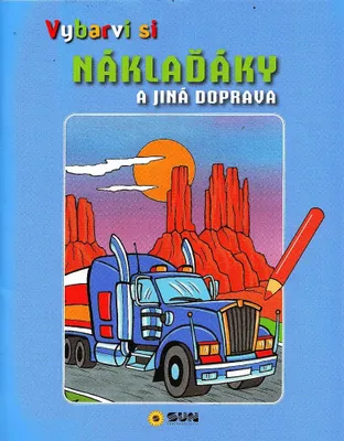 Obrázok produktu pre Vyfarbi si svoje farby - Nákladné vozidlá a iná doprava (modrá)