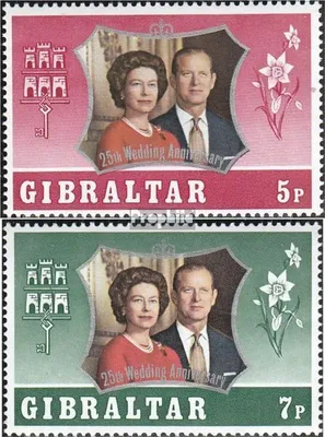 Produktbild von Briefmarken Gibraltar 1972 Mi 295-296 (kompl.Ausg.) postfrisch Königspaar