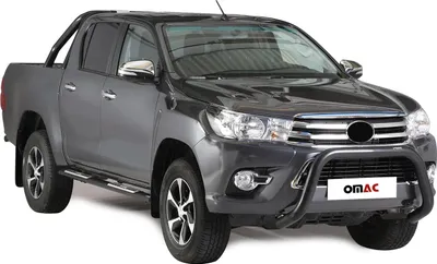 Produktbild von Frontbügel Frontschutzbügel für Toyota Hilux 2016-2018 ø76mm Stahl Schwarz