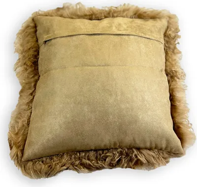 Produktbild von Tibetlamm Kissen Kissenbezug (ohne Inlet) 40x40cm JAY27 Beige