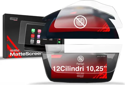 Produktbild von Matte Autodisplayfolie 2in1 für Ferrari 12Cilindri 15,6"+10,25" (2024-2025), Grizz Protector