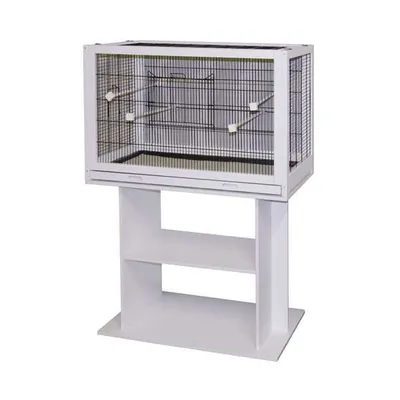 Immagine prodotto di Kerbl Vogelkäfig Fips (L x B x H 100 x 50 x 60 cm, mit Kunststoffwanne) 82911