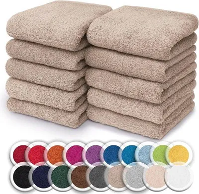 Produktbild von Famanu Waschlappen Set 10 Stück - 30 x 30 cm, Weich und Saugfähig