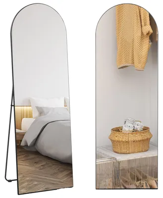 Produktbild von HOMCOM Ganzkörperspiegel, ohne Rahmen, freistehend/Wandmontage, 50x150 cm