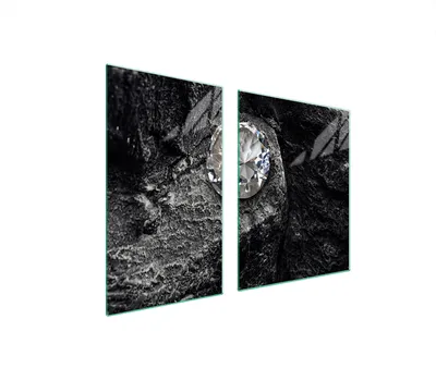Produktbild von Glasplatte und Schneidebrett 100x52 DIAMANT