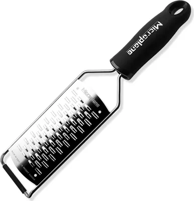 Produktbild von Microplane Gourmet Reibe 2-Wege Schneide schwarz