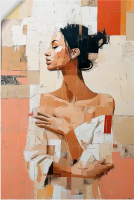 Produktbild von ARTland Wandbild, selbstklebend Frau im Fragment Größe: 40x60 cm