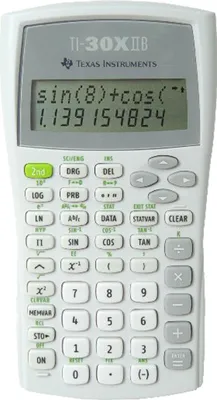 Produktbild von TI-30 X II B Schulrechner Texas Instruments, 2-zeilliges Display, Batterie