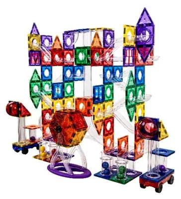 Produktbild von EliNeli Magnetspiel EliFix fresh Magnetset - Schiene 222-tlg
