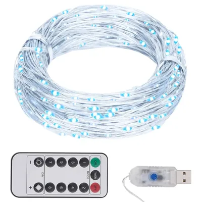 Image de Vidaxl leichte Girlande mit 150 LED 15 m kalten Weiß