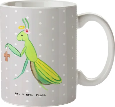 Produktbild von Mr. & Mrs. Panda Tasse Theologin Herz - Grau Pastell - Geschenk, Pott, Keramiktasse, Kaffeetasse, Teetasse, Kaffeebecher