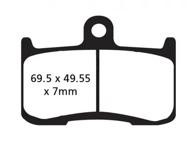 Produktbild von EBC Brakes Bremsbeläge Satz Bremsklötze für TRIUMPH MOTORCYCLES DAYTONA FA347HH