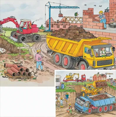 Image de Sur le chantier, 2 motifs - 20 pièces