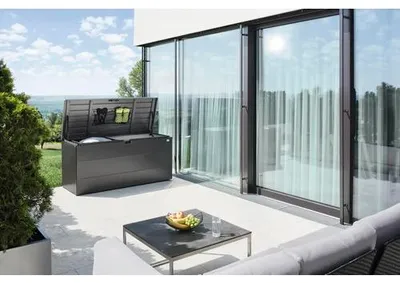 Obrázek produktu pro Zahradní box Biohort StyleBox vel. 140 398 l 140 × 60 × 71 cm tmavě šedá metalíza