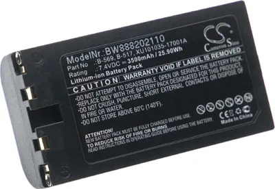 Produktbild von vhbw Akku Ersatz für Graphtec XU101035-17001A, B-569, B-517 für Messgerät (3500 mAh, 7,4 V, Li-Ion)