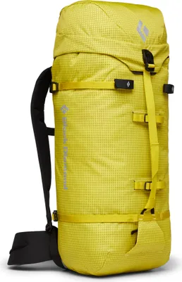Gelber Speed 30 Rucksack von Black Diamond; ideal für Klettern; mit robustem Material und praktischem Design.