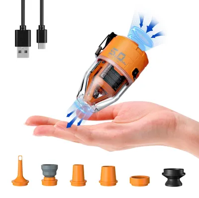 Zdjęcie produktu dla Przenośna elektryczna pompka powietrzna, 5,0 kPa, 500 l/min, zasilanie USB-C