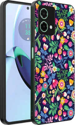 Produktbild von Geeignet für Motorola Moto G84 Telefon Fall mit Blumendruck - TPU zurück Abdeckung Fall Blumendesign - Smartphonica
