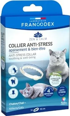 Image de Francodex Collier Anti-stress chat, chaton 35cm