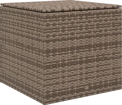 Produktbild von Outsunny Polyrattan Auflagenbox, Kissenbox mit Deckel, Hubautomatik, Sand