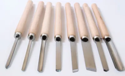 Immagine prodotto di 8 pezzi myMAW Set di scalpelli per la tornitura del legno..