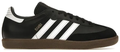 Produktbild von adidas Samba Leather Black White - EU 45 1/3