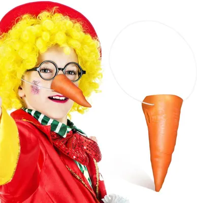 Productafbeelding van Clown wortelneus kostuum prop licht cosplay sneeuwpop - Accessoires Humoristische Neusdecoratie Voor Party