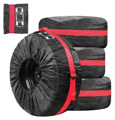 Produktbild von Reifentaschen Set 4 Stück 13-16 Zoll Schwarz Ø66cm