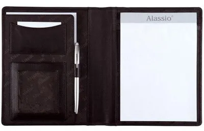 Produktbild von Schreibmappe Bormio A5 Leder schwarz