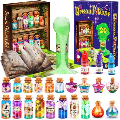 Produktbild von Creative Kreatives Geschenk Mädchen 6 7 8 9 10 11 Jahre Zaubertrank Bastelset Kinder ab 6-12 Jahre Basteln Mädchens 8 9 10 Jahres Experimente Rosa