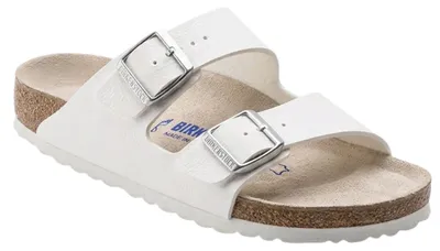 Productafbeelding van Heren slippers Birkenstock Arizona bs met zachte inlegzool, wit, maat 42