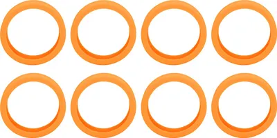 Obrázek produktu pro 8 kusů Kryt kola zavazadlového kufru, silikonový, účinná ochrana, redukce hluku, vodotěsná ochrana kol, oranžový