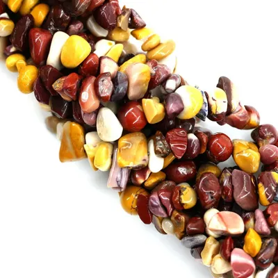 Zdjęcie produktu dla Zestaw koralików z mookaite, 5-8 mm, z otworami, 260 sztuk, do produkcji biżuterii