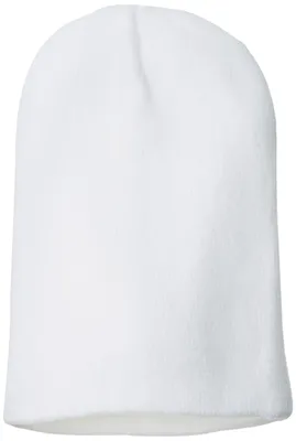 Image de Bonnet Clotth unie, modèle GERM-FD19, couleur blanche, taille unique, idéal pour les conditions froides
