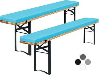 Produktbild von Polster für Bierzeltgarnitur 220 cm, 2er Pack, Aqua