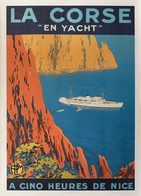 Zdjęcie produktu dla Korsyka z pokładu jachtu – plakat 50 x 70 cm