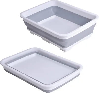 Immagine prodotto di Vaschetta pieghevole, in plastica, da 10 litri, ideale per campeggio e viaggi