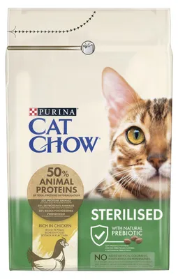 Productafbeelding van Purina STERILISED, Volwassen dier, Kip, 3 kg
