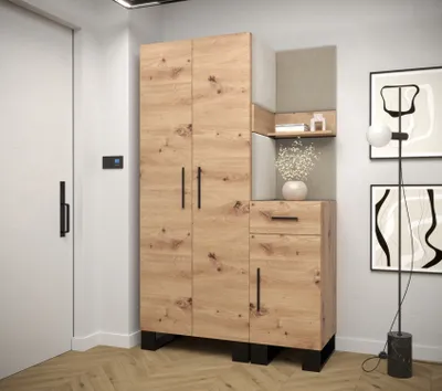 Obrázek produktu pro Předsíňová sestava RUMIE 6 - dub artisan, béžové panely