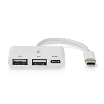 Image de Nedis USB-Hub - 1x USB-C - 1x USB-C / 2x USB 2.0 A Female - 3-Port port(s) - alimentation par USB