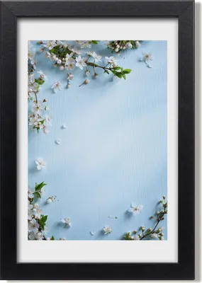 Produktbild von Bild 20x30 MDF-Rahmen, Wandkunst Kirschblüten