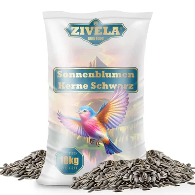 Productafbeelding van Zwarte zonnebloempitten voor vogels, 10 kg