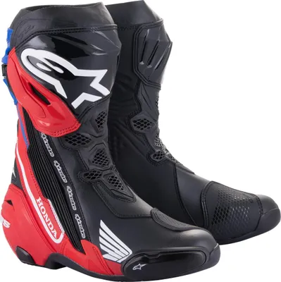 Produktbild von schuhe SUPERTECH R HONDA Kollektion, ALPINESTARS (schwarz/fluorrot/blau/weiß, Größe 42)