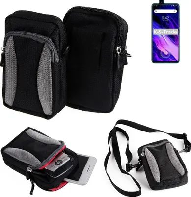Produktbild von K-S-Trade Holster Schutz Hülle kompatibel mit UMIDIGI S5 Pro Handy Hülle Gürteltasche Umhängetasche mit Zusatzfach schwarz