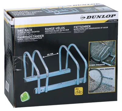 Image de Support vélo au sol/mural DUNLOP, pour 2 vélos