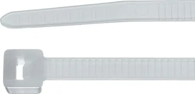 Zdjęcie produktu dla Hellermann Tyton 138-00001, Poliamidowy, Przezroczysty, 100 mm, 2,5 mm, 100 szt.