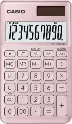 Zdjęcie produktu dla Kalkulator kieszonkowy CASIO SL-1000SC różowy